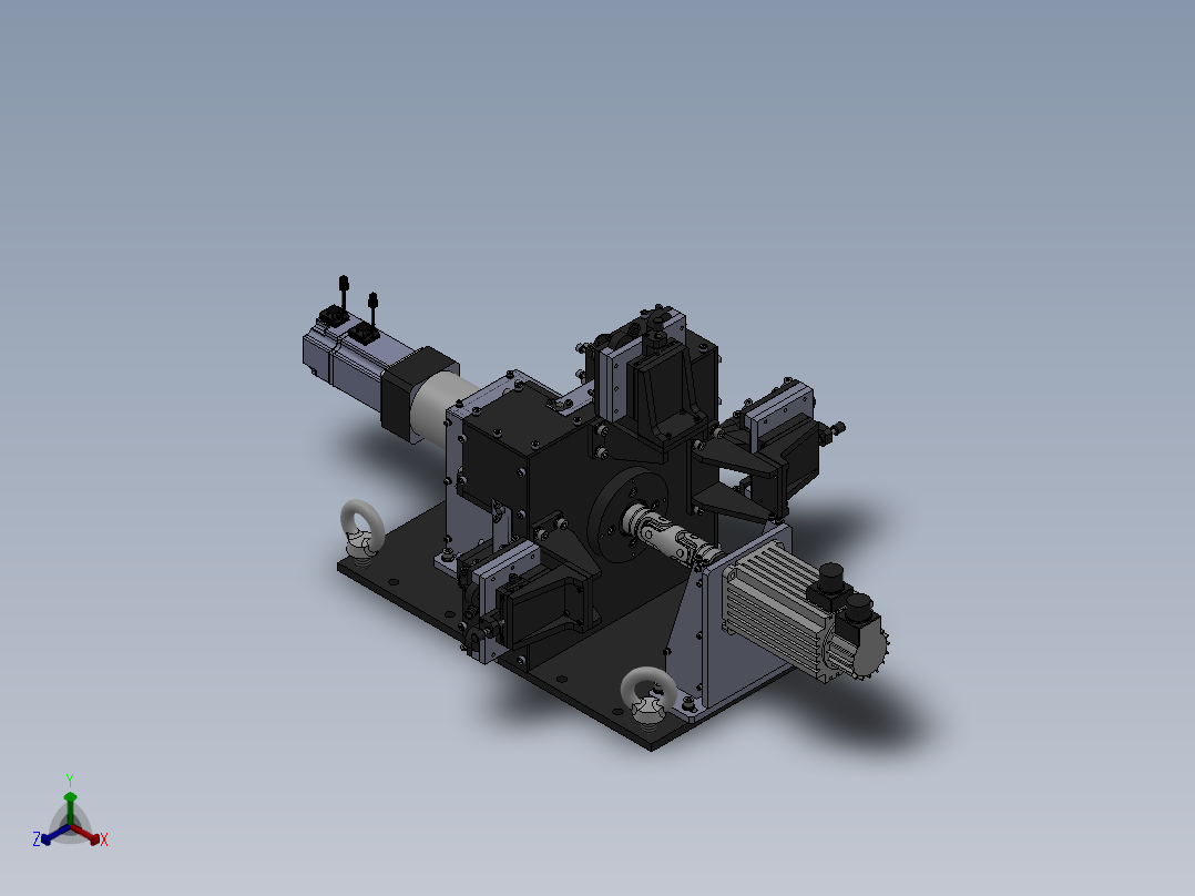 传感器测试台正等轴测图