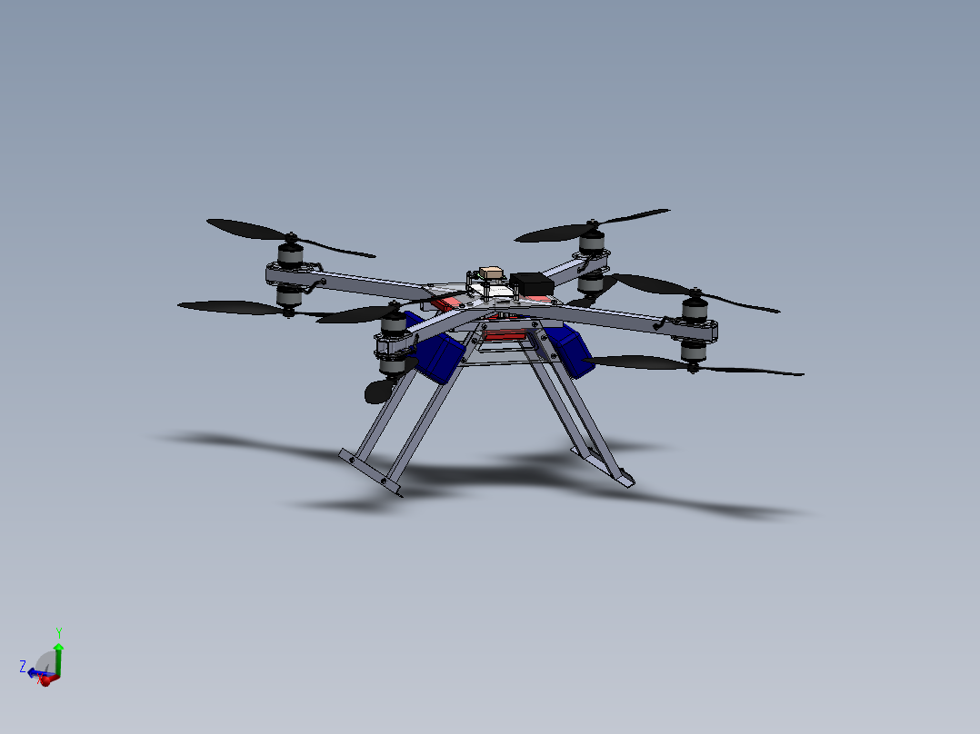 四轴八旋翼无人机