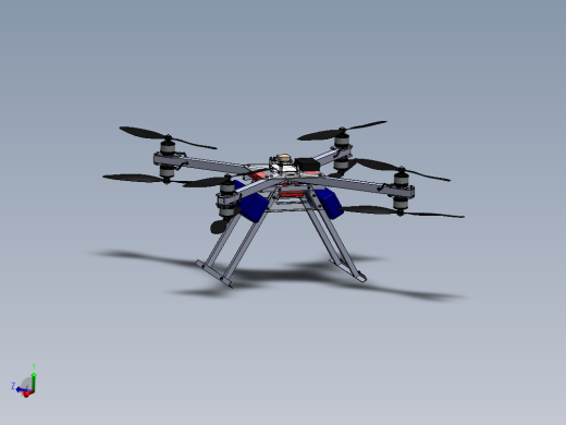 四轴八旋翼无人机