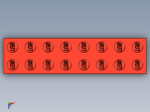 乐高套装 4421基本积木-300721 Bright Red Brick 2 x 8.STEP俯视缩略图