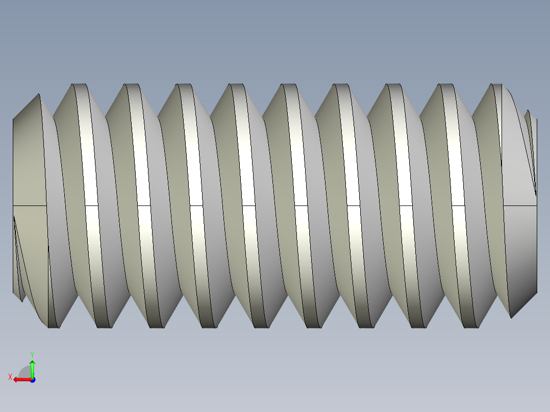 DIN 913-ISO 4026 固定螺钉-M1.4 L=3.STEP后视图