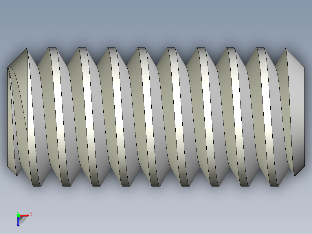 DIN 913-ISO 4026 固定螺钉-M1.4 L=3.STEP俯视图