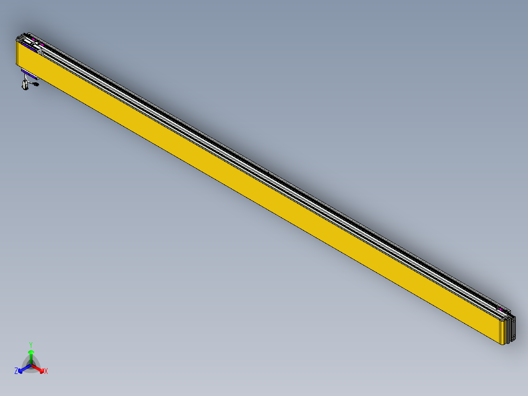 威洛博VL系列直线电机模组-VL14S1-S3150正等轴测图