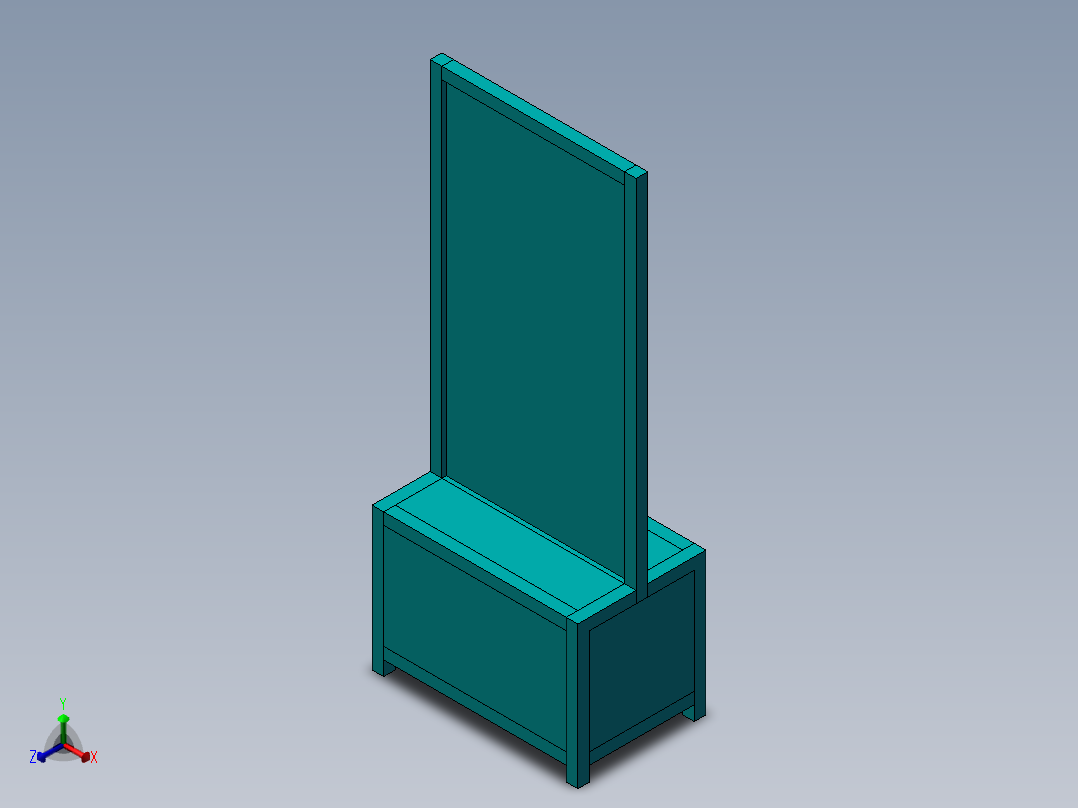 生产管理板正等轴测图