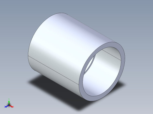CPVC管件10-Sch80_Coupling_SxS_9829-020 _2in正等轴测缩略图