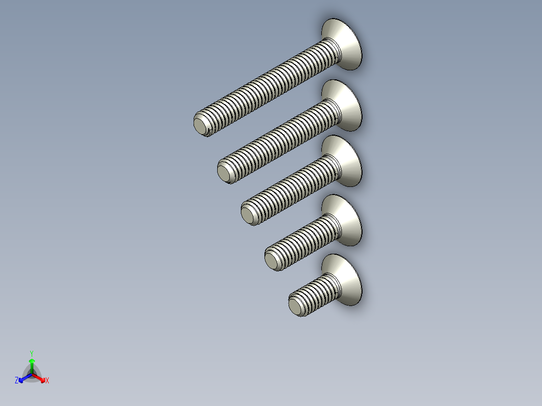 内六角螺栓-M4 Set_CSK Allen Bolt