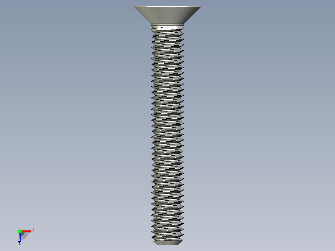内六角螺栓-M4 Set_CSK Allen Bolt俯视图
