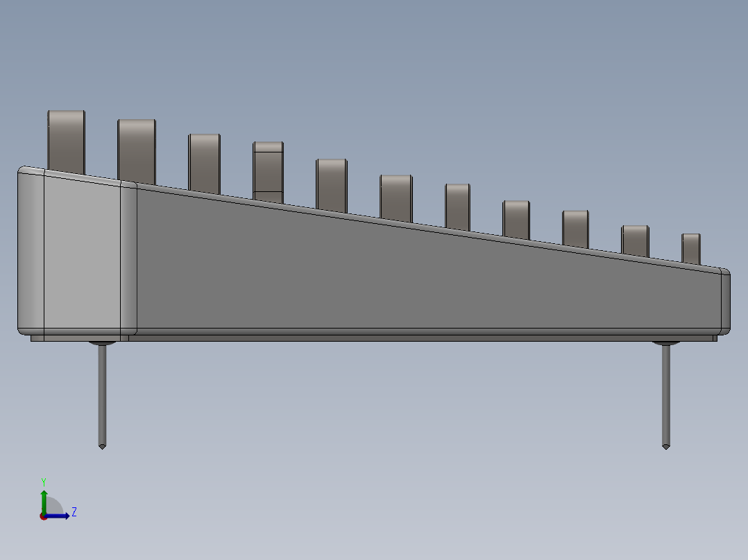 角头扳手带托盘--sw左视图