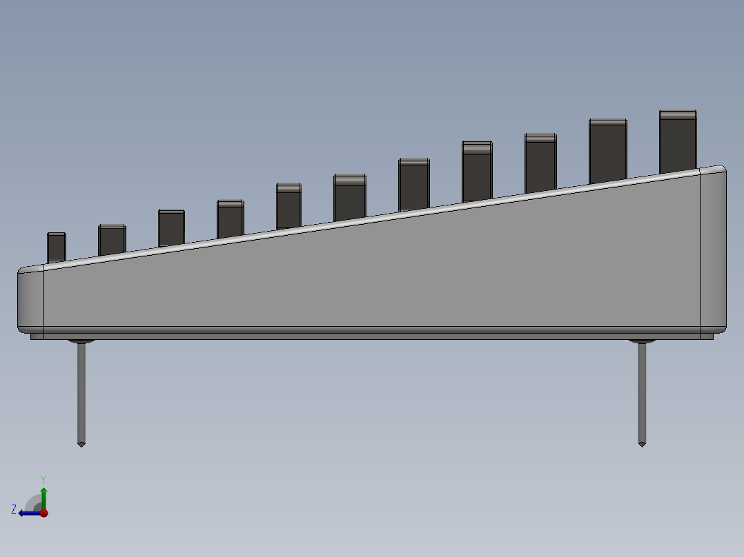 角头扳手带托盘--sw右视图