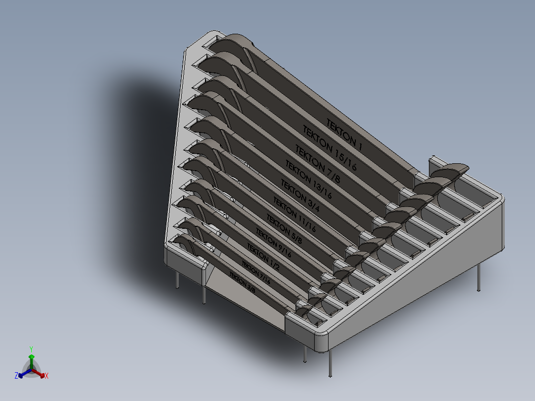 角头扳手带托盘--sw正等轴测图
