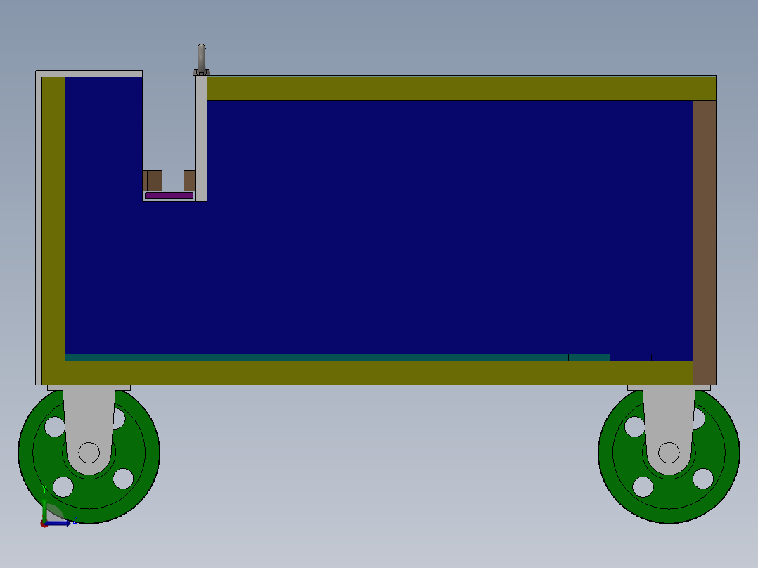 Q105-卧式钢筋切断机的设计 【三维SolidWorks】左视图