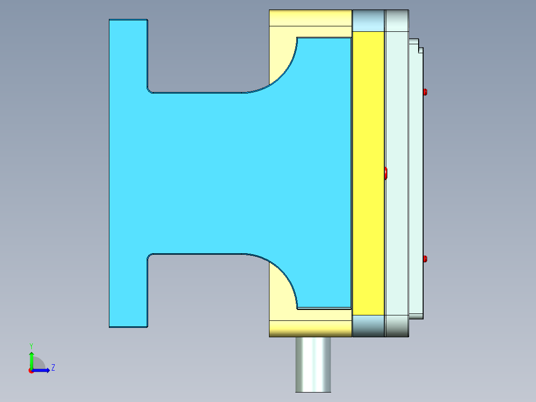 N500-COVER-笔记本CNC工装夹具三维模型CNC2左视图
