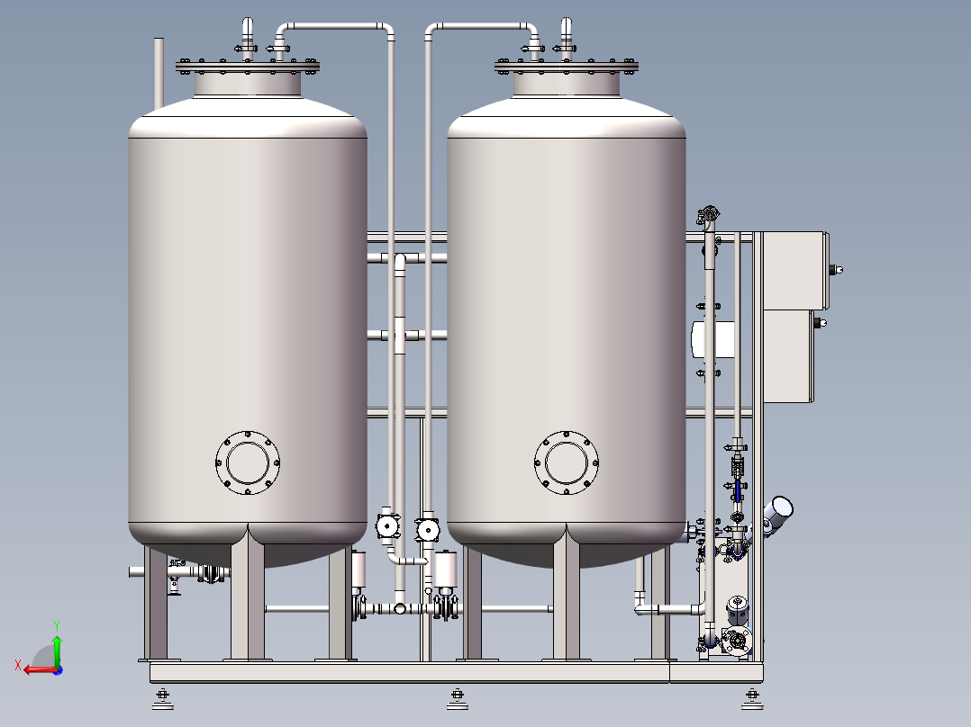 多介质活性炭装置sw21可编辑后视图