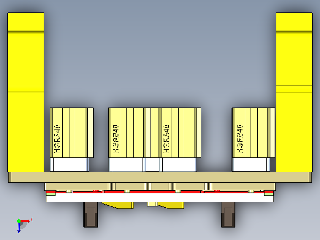 HC14-C笔记本CNC工装夹具三维模型-MS-CNC1俯视图