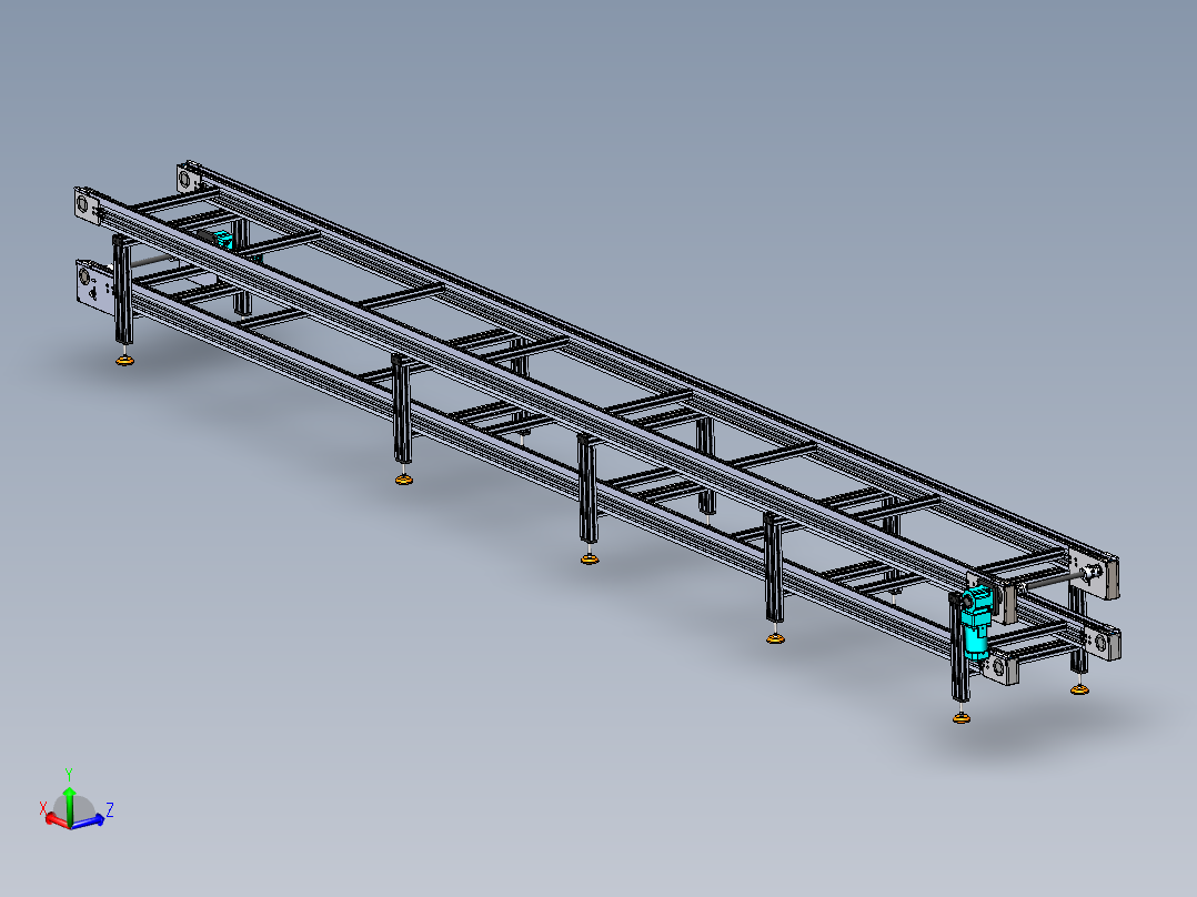 长7000-宽600-高700双层倍速链
