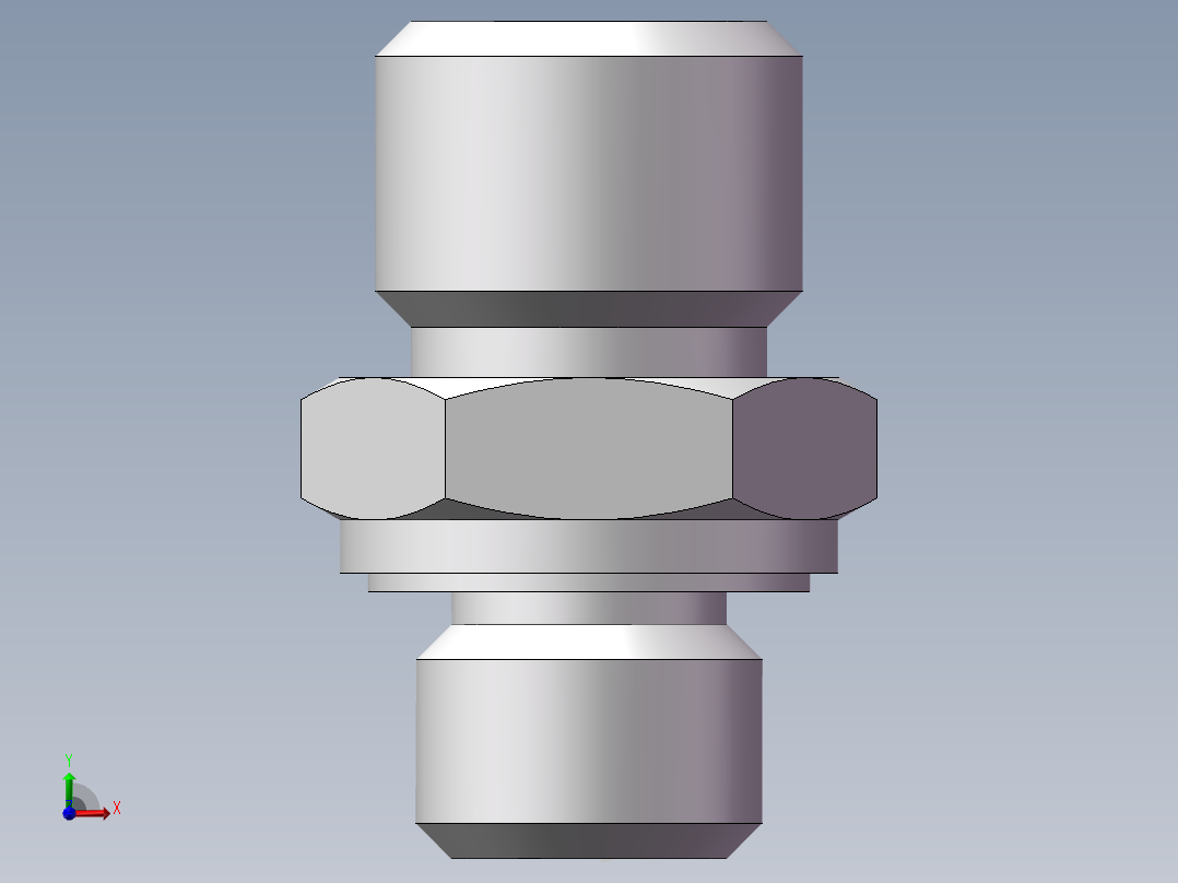 英制管螺纹ED密封、1CB-12-02WD前视图