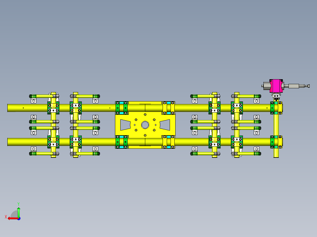 柔性真空吸盘夹具后视图