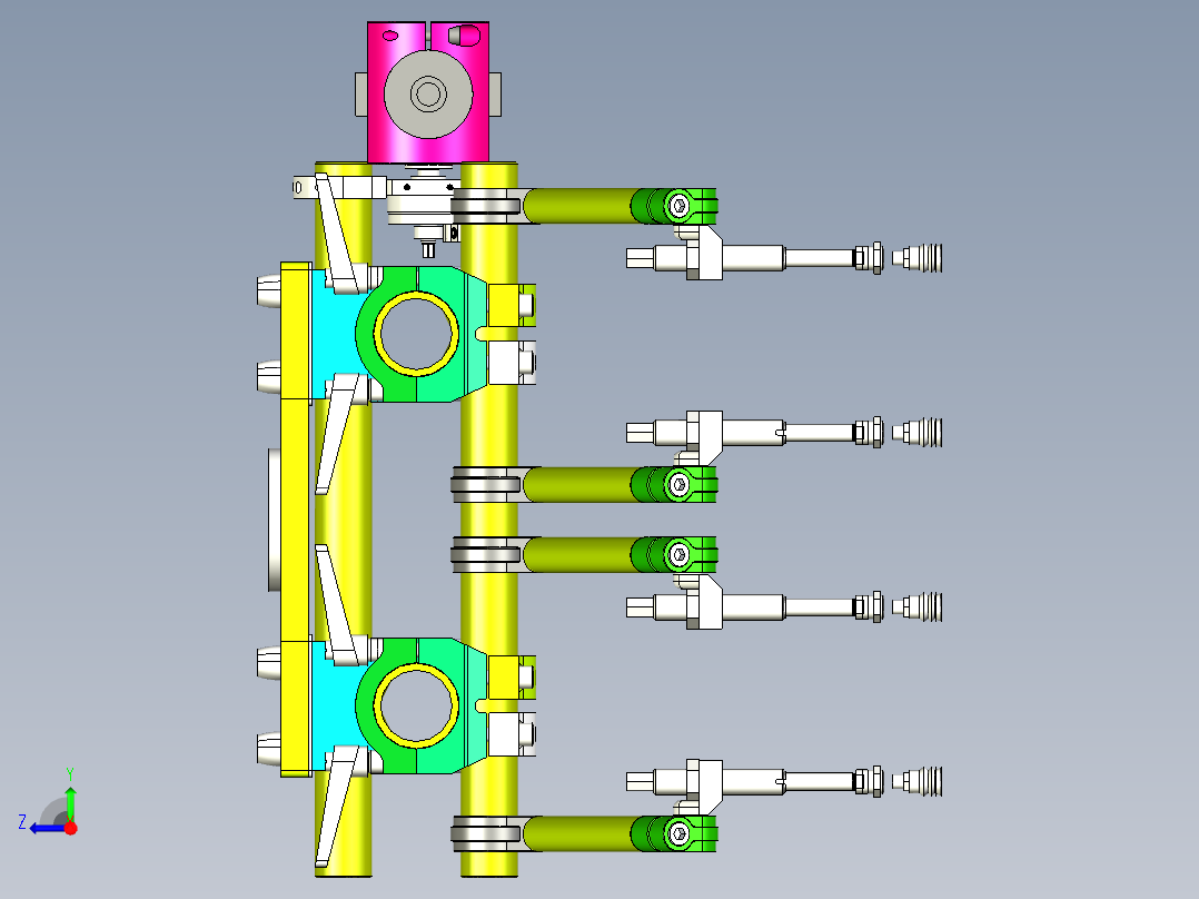 柔性真空吸盘夹具右视图