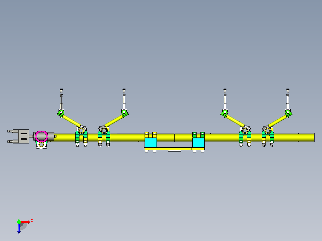 柔性真空吸盘夹具俯视图
