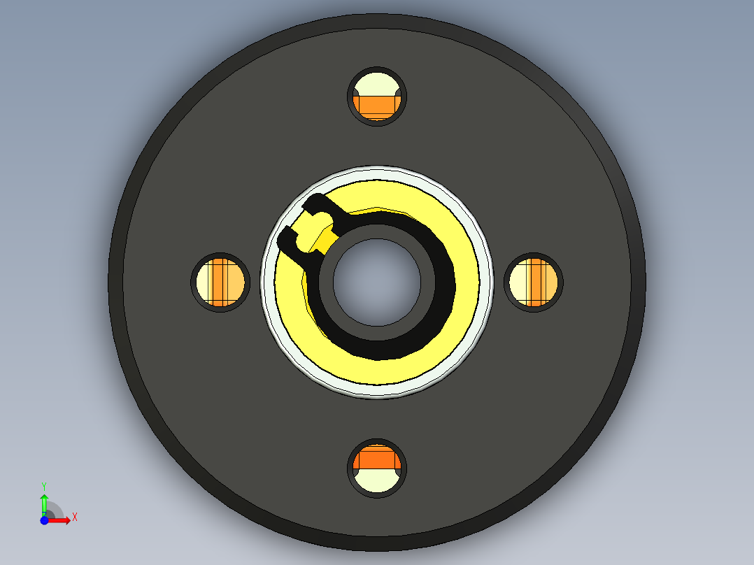 A0002533-T-Motor 云台电机 GB2208前视图