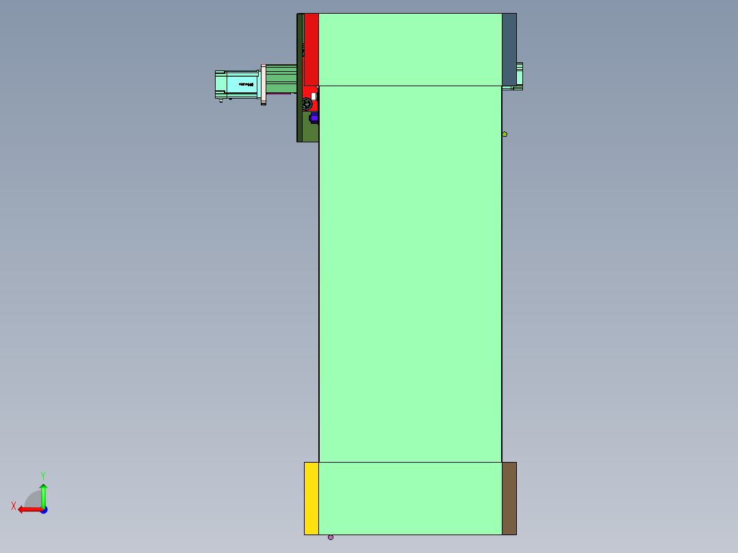 复合材料的高压水射流机后视图