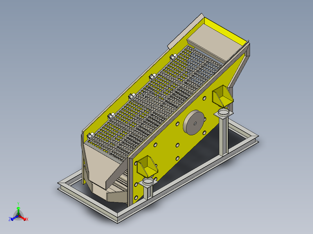 B3003866-振动筛正等轴测图