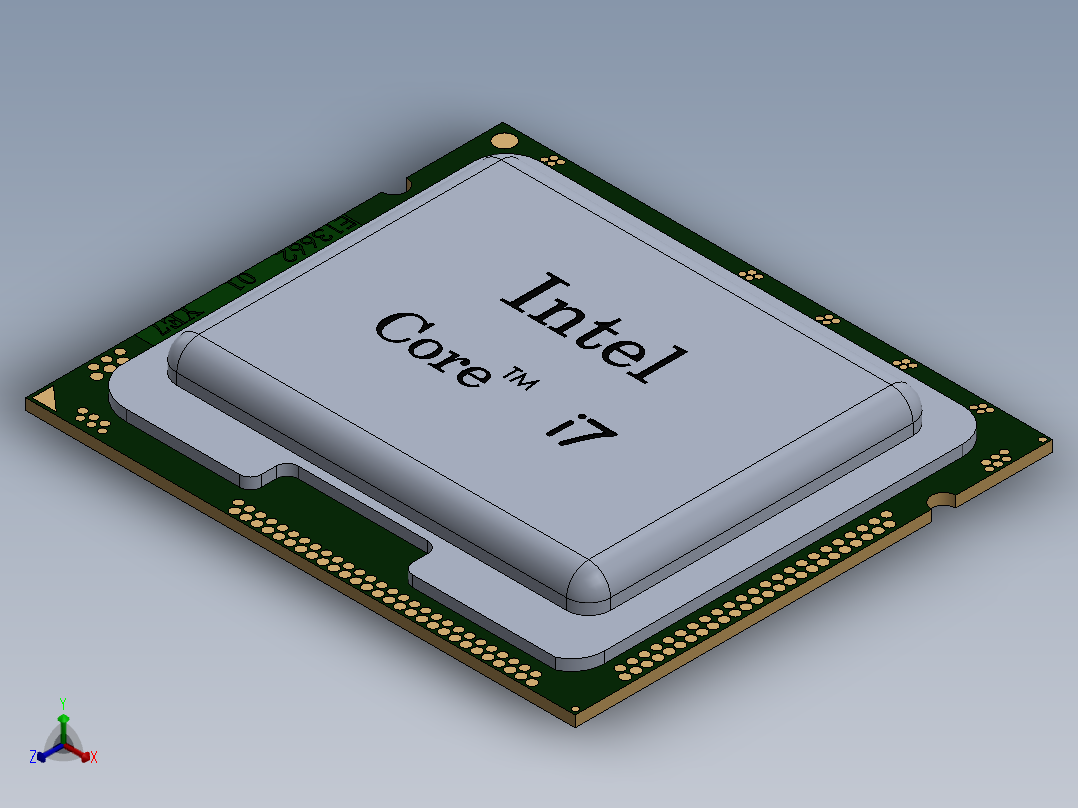 CPU(11)正等轴测图