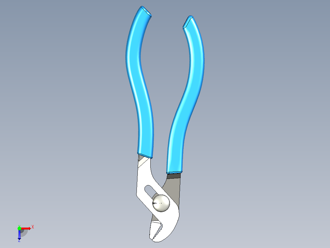A0002775-Channellock 活动扳手钳 424 - 直嘴槽型4.5 英寸俯视图