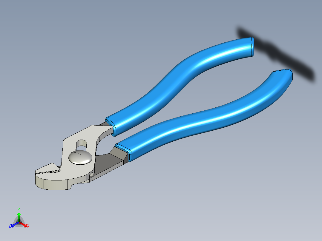 A0002775-Channellock 活动扳手钳 424 - 直嘴槽型4.5 英寸正等轴测图