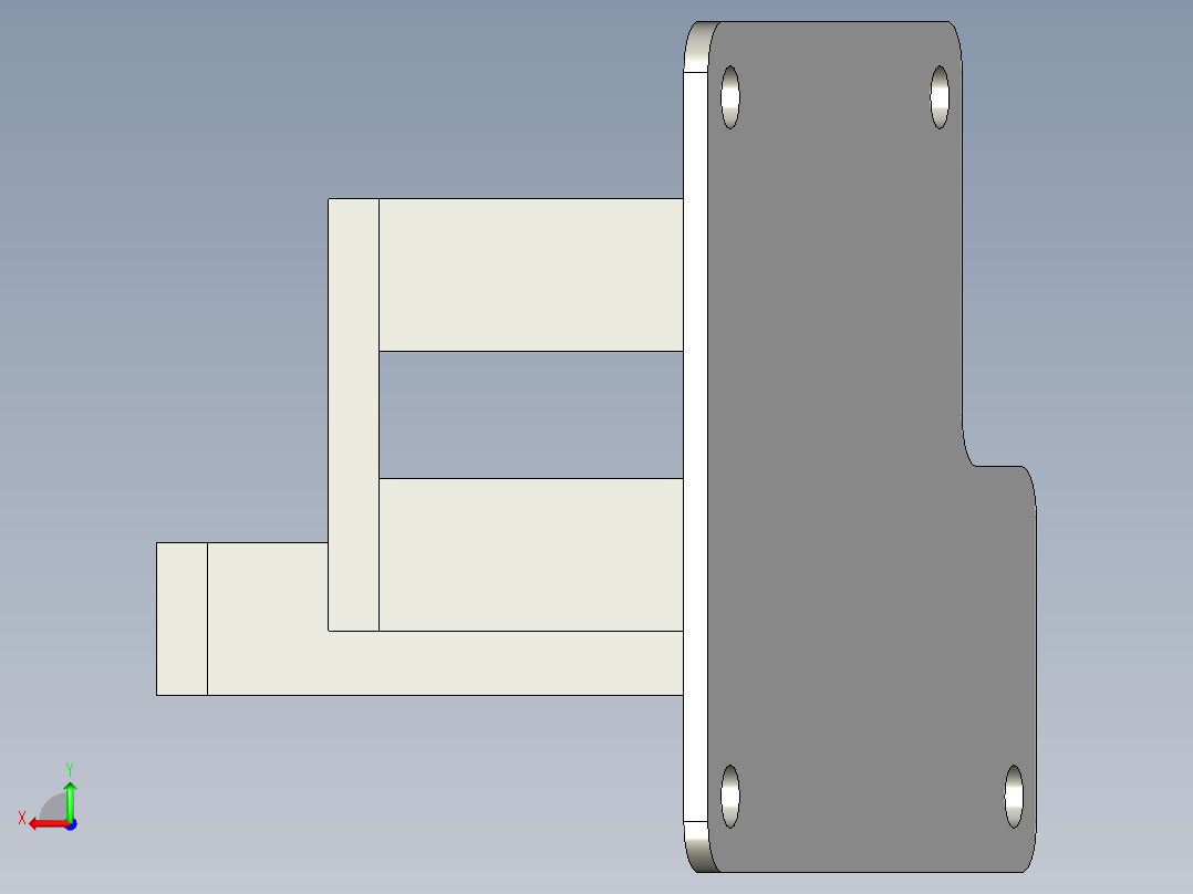 RCR40皮尔堡CWA400 PS泵安装架后视图