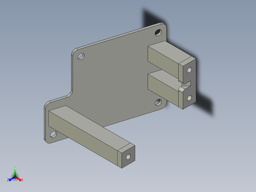 RCR40皮尔堡CWA400 PS泵安装架正等轴测图