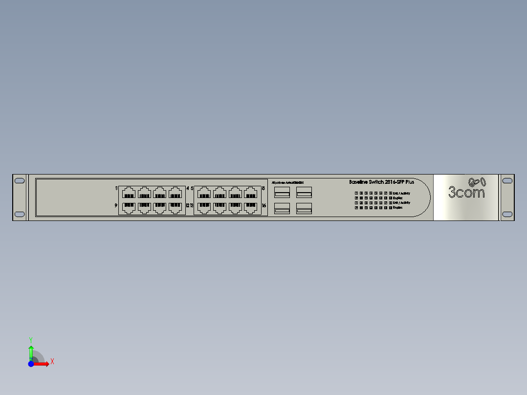 网络设备(2)前视图