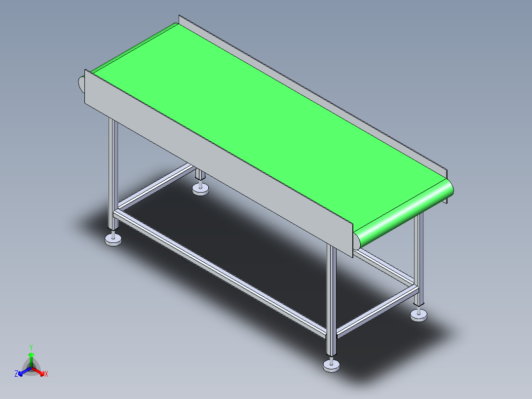 皮带线正等轴测图