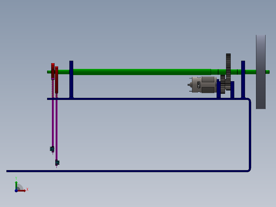 A0003088-双针缝纫机概念模型前视图