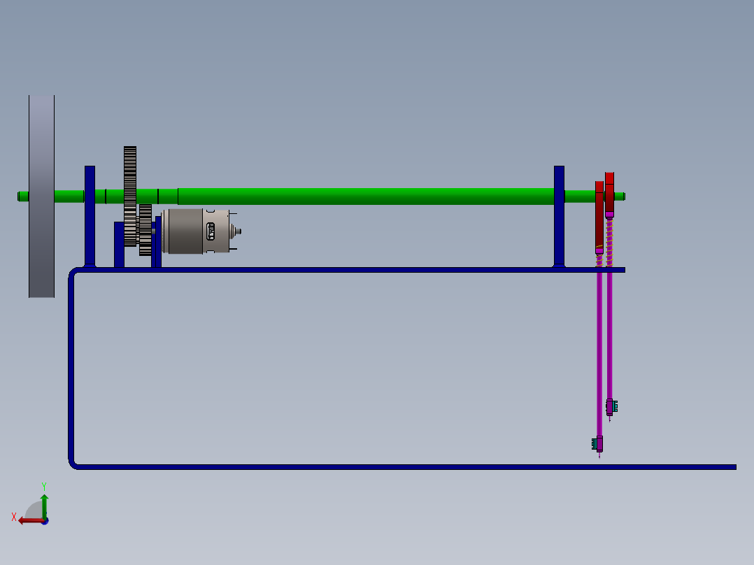 A0003088-双针缝纫机概念模型后视图