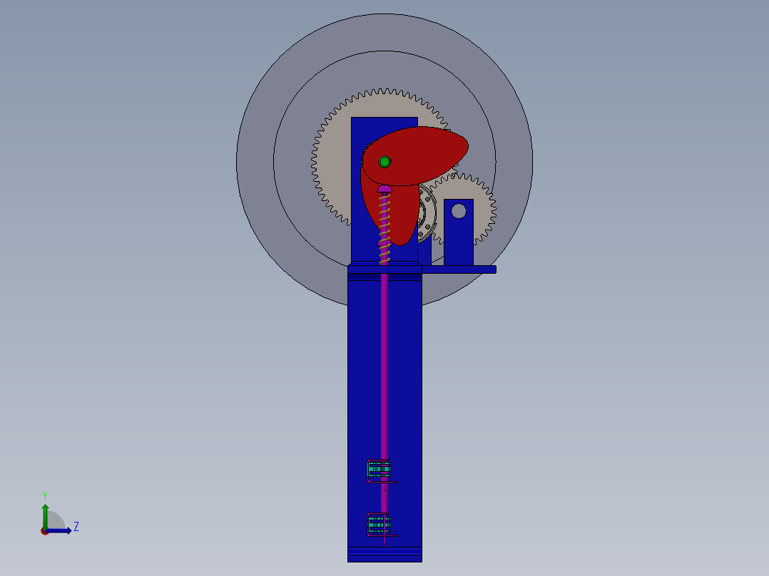 A0003088-双针缝纫机概念模型左视图