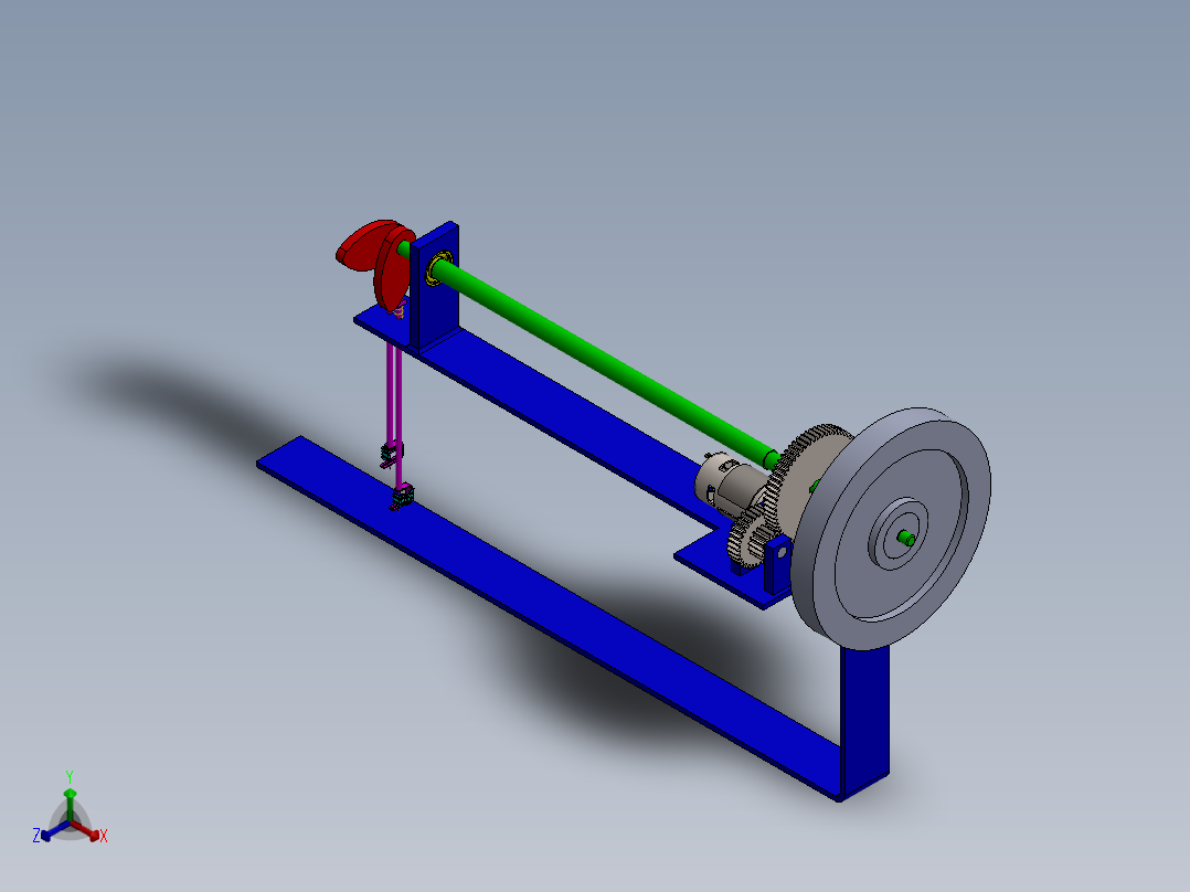 A0003088-双针缝纫机概念模型正等轴测图