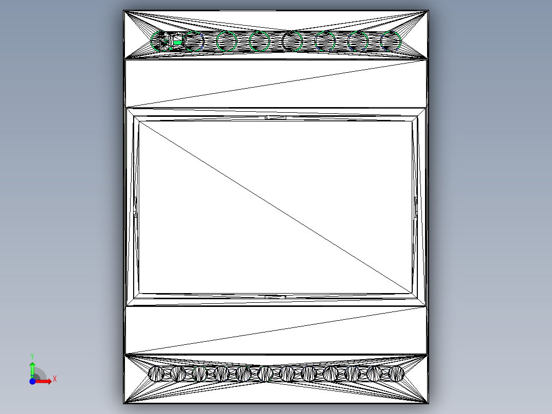 Raspberry Pico的Din导轨外壳套件前视图