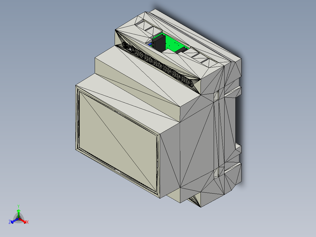 Raspberry Pico的Din导轨外壳套件正等轴测图