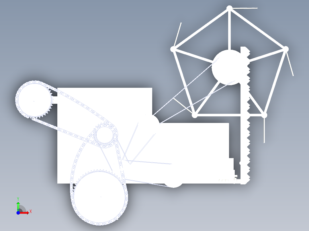 油菜联合收割机前视图