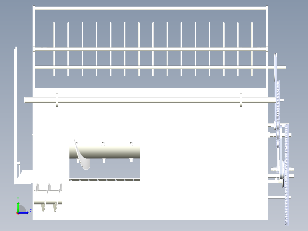 油菜联合收割机左视图