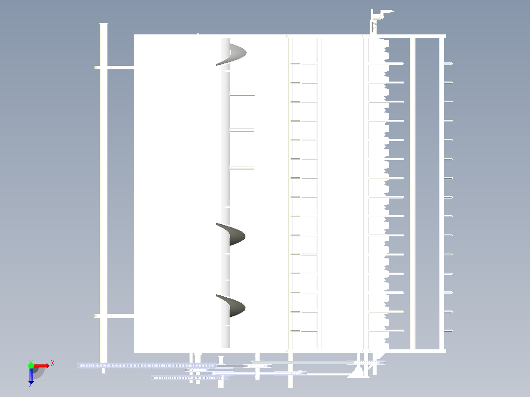 油菜联合收割机俯视图