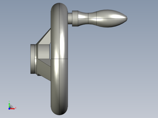 直径带方向盘(铝合金)带手柄_DIN 950直径100mm前视缩略图