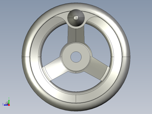直径带方向盘(铝合金)带手柄_DIN 950直径100mm右视缩略图