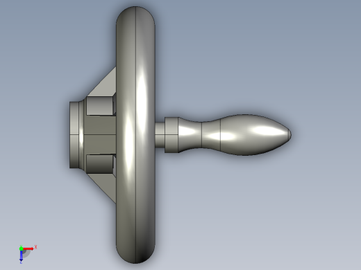 直径带方向盘(铝合金)带手柄_DIN 950直径100mm俯视缩略图