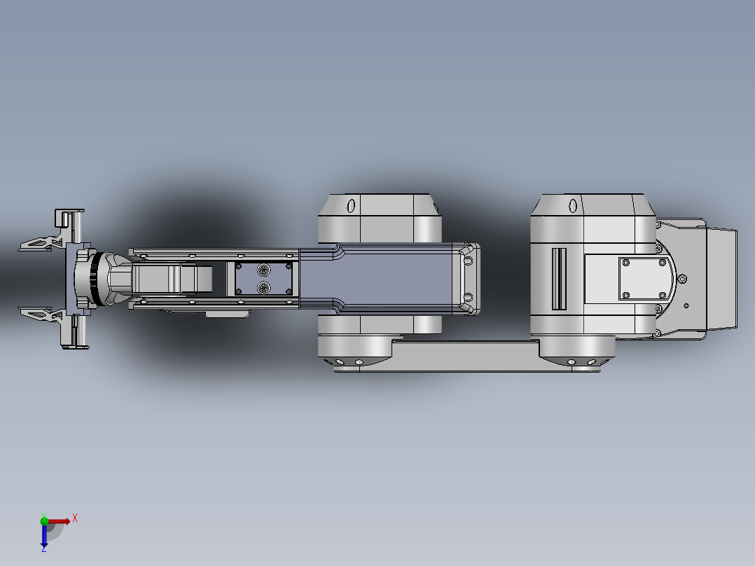 工业机器人手臂俯视图