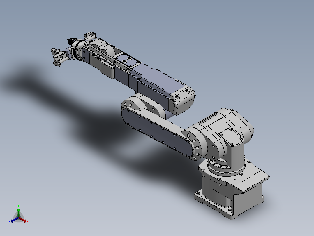工业机器人手臂正等轴测图