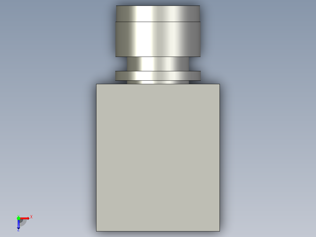 XB2BW33B1C_绿色按钮(Schneider)俯视图