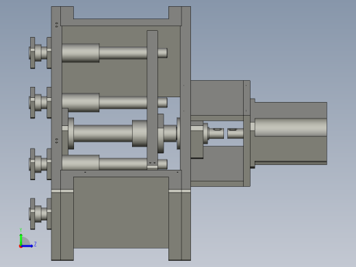 伺服段取升降机构左视缩略图