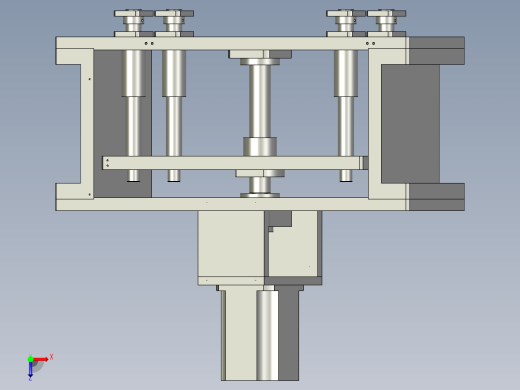 伺服段取升降机构俯视缩略图